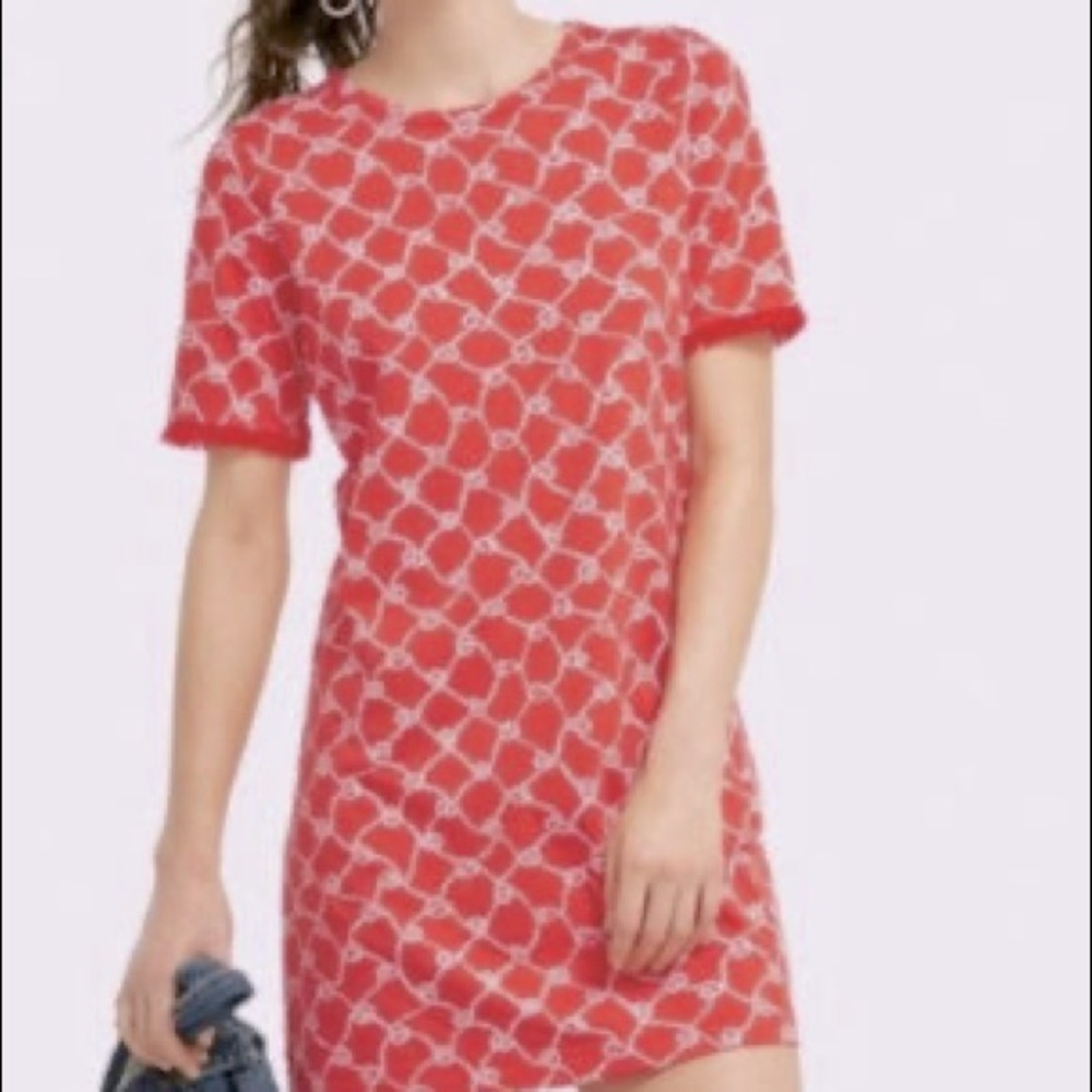 Draper James orange sailor knot t-shirt dress